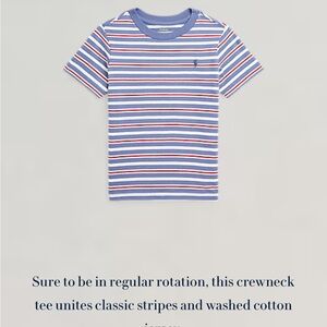 Polo by Ralph Lauren Kids Striped Blue T-Shirt